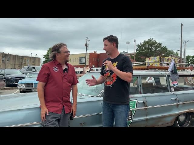 Video thumbnail for A Route 66 Caravan Traveling From California Stopped in Sapulpa