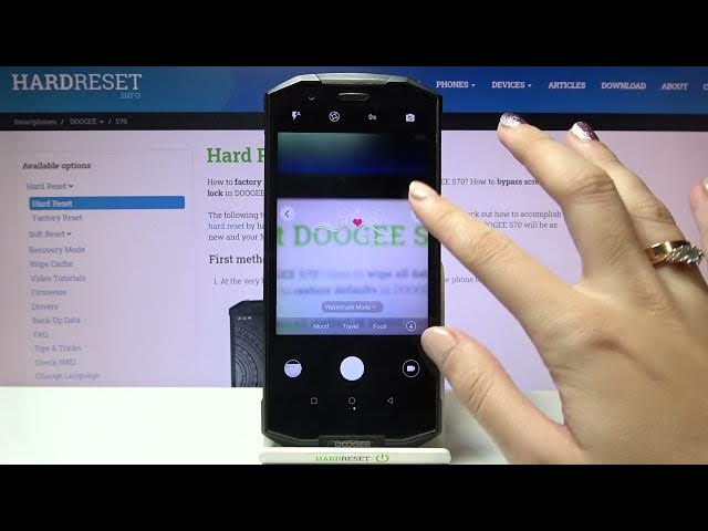 Video thumbnail for How to Customize Camera Watermark in DOOGEE S70 – Locate Camera Settings