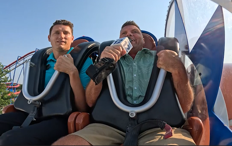 Video thumbnail for Six Flags Great Adventure unveils Jersey Shore-themed attraction area