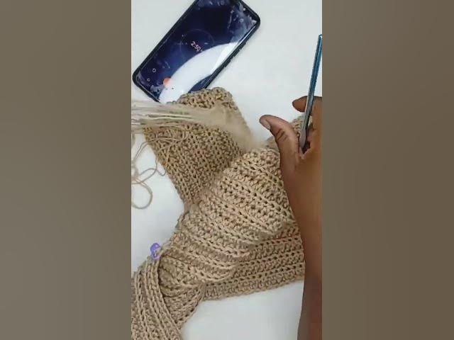 Video thumbnail for How fast can i crochet? #crochet #shorts