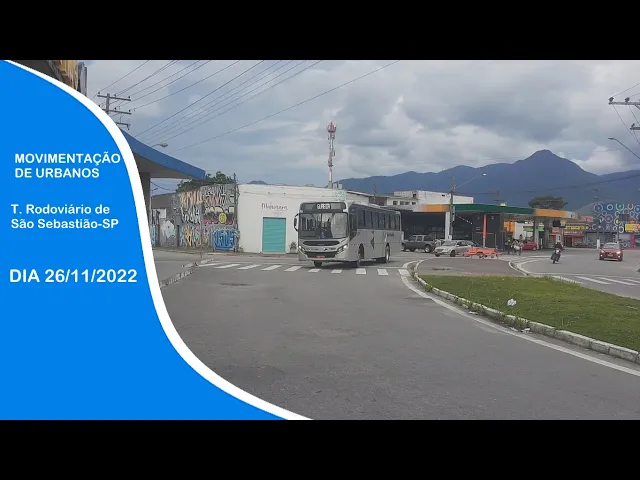 'Video thumbnail for Movimentação de Urbanos no Terminal Rodoviário de São Sebastião-SP 26/11/2022'
