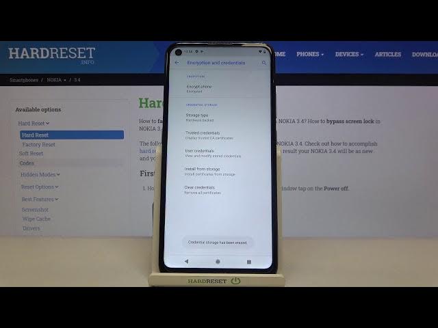 Video thumbnail for How to Clear Credentials on NOKIA 3.4 – Remove All Credentials