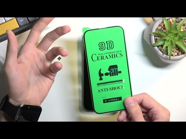 Video thumbnail for How to Put Ceramic Glass on iPhone 14 Pro | Ceramic 9D Hybrid Toughened Glass Installation | Failed