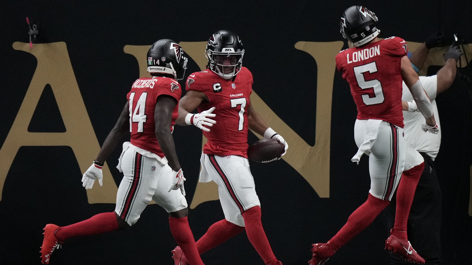 Video thumbnail for Atlanta Falcons' Strong Performance Stuns Saints on MNF