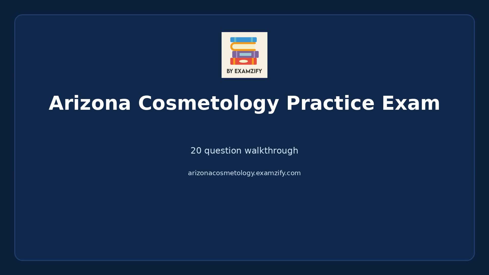 Video thumbnail for Arizona Cosmetology Practice Exam