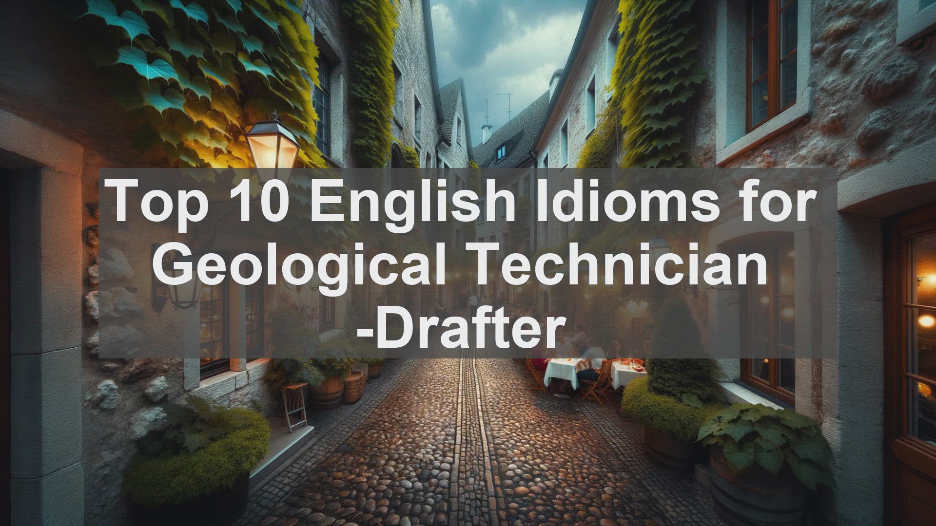 'Video thumbnail for Top 10 English Idioms for Geological Technician Drafter'