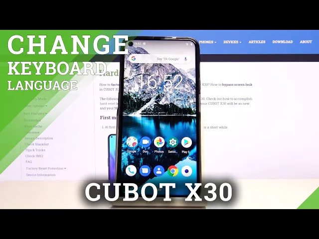 Video thumbnail for How to Change Keyboard Language on CUBOT X30 – Open Keyboard Settings