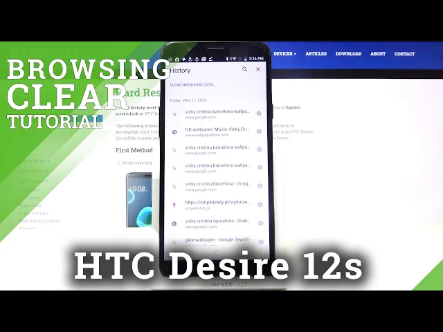 Video thumbnail for How to Remove Browsing History in HTC Desire 12s – Clear Browsing Data