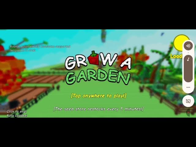 Video thumbnail for Me playing grow a garden on roblox