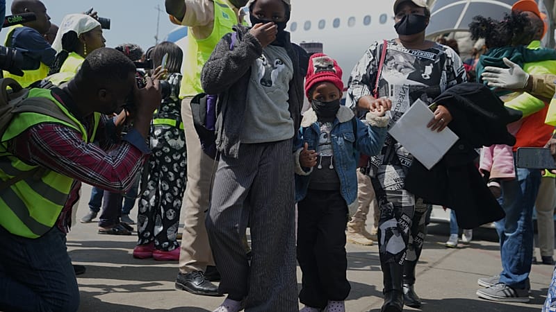 Video thumbnail for Repatriation flight carrying 269 Nigerians fleeing South Africa arrives in Lagos