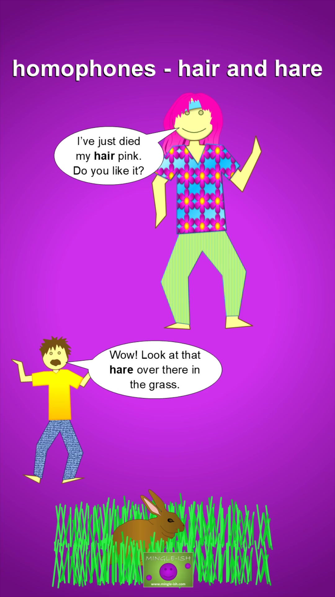 Video thumbnail for Hair vs Hare: Master Homophones with Clear Examples