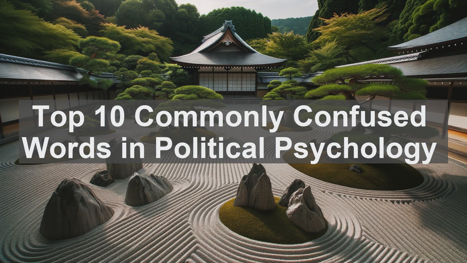 'Video thumbnail for Top 10 Commonly Confused Words in Political Psychology'