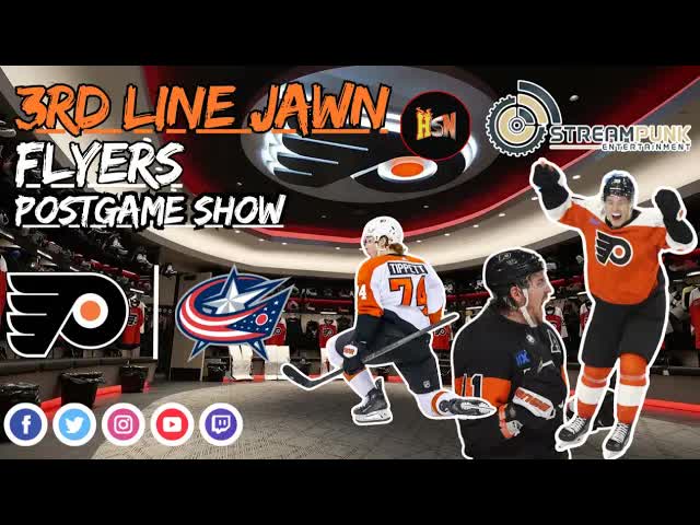 Video thumbnail for stream punk sports: flyers vs blue jackets postgame show: konecny, tippett & more!