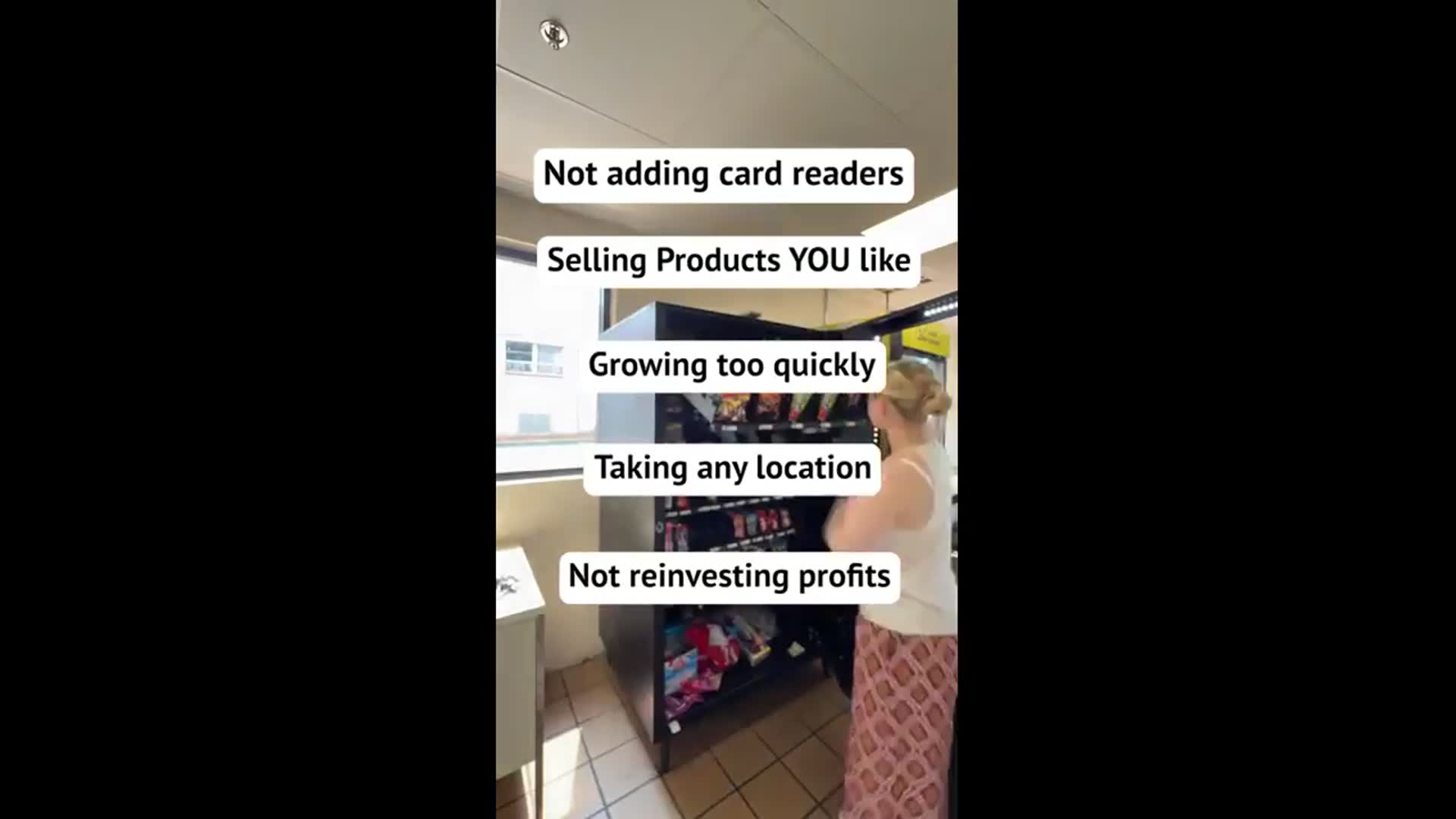 'Video thumbnail for money making meg: avoid these vending machine business mistakes!'