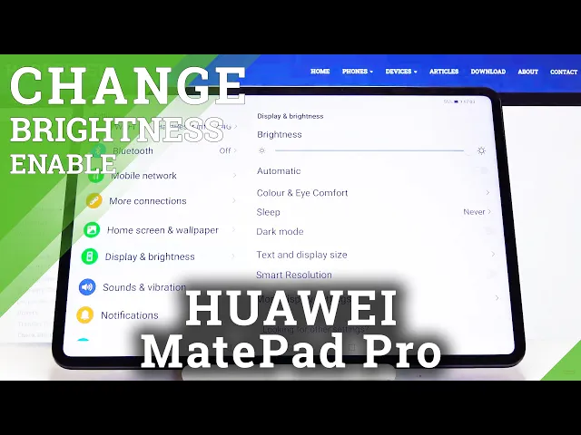 Video thumbnail for How to Activate Auto Brightness in HUAWEI MatePad Pro – Adjustive Brightness