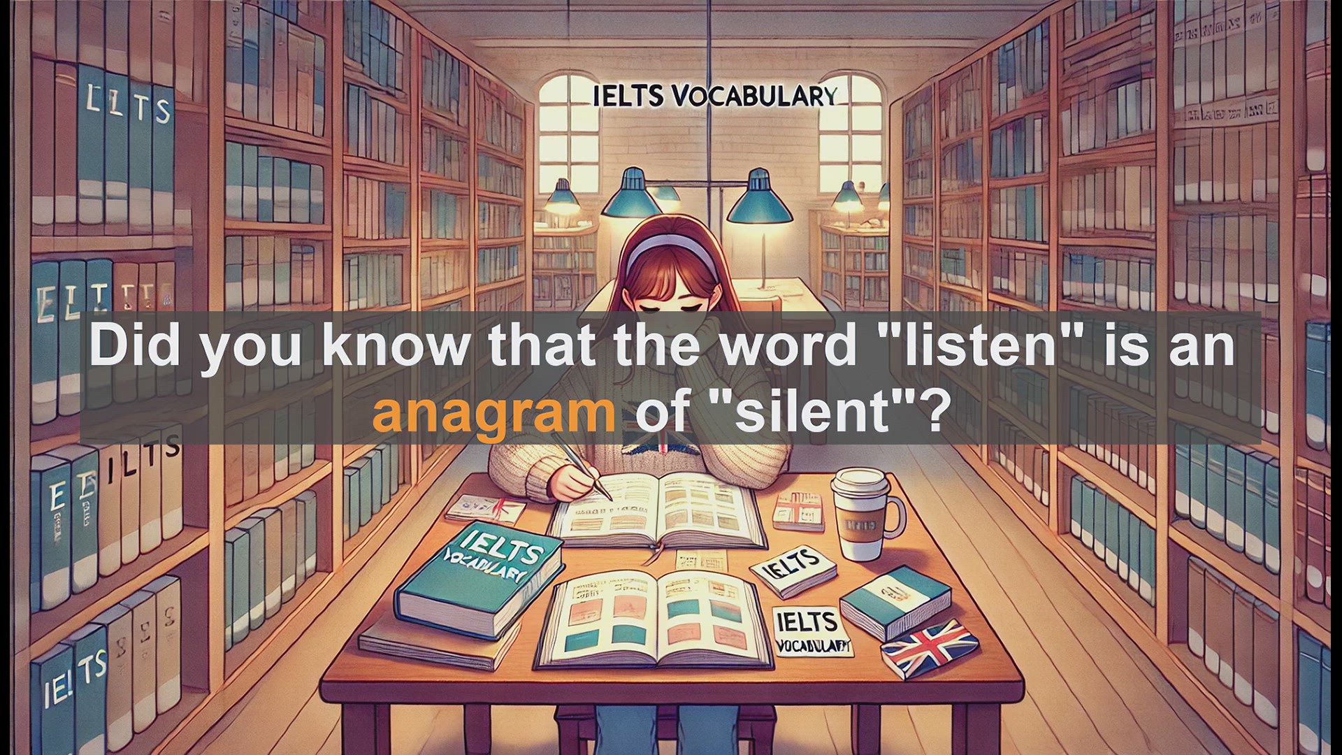 'Video thumbnail for 5000 Must Know IELTS 8.0 Vocabulary - IELTS Vocabulary: Understanding and Using 'Anagram''