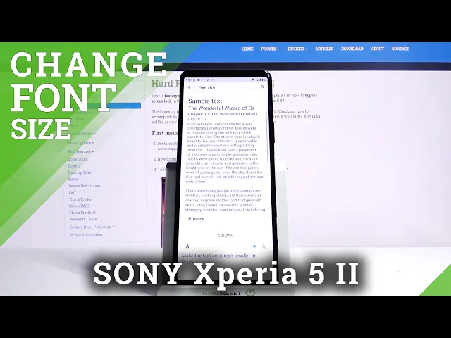Video thumbnail for How to Change Font Size in SONY Xperia 5 II – Manage Font Size