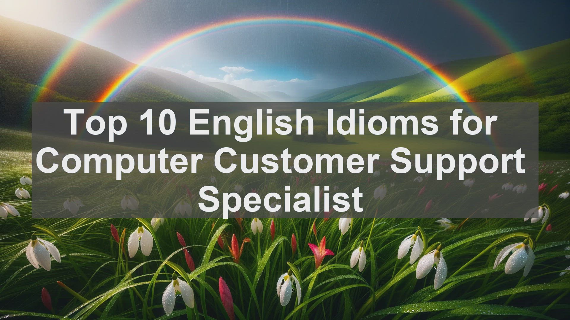 'Video thumbnail for Top 10 English Idioms for Computer Customer Support Specialist'