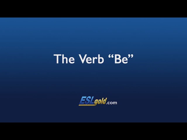 Video thumbnail for Free English Lessons: The Verb "Be"