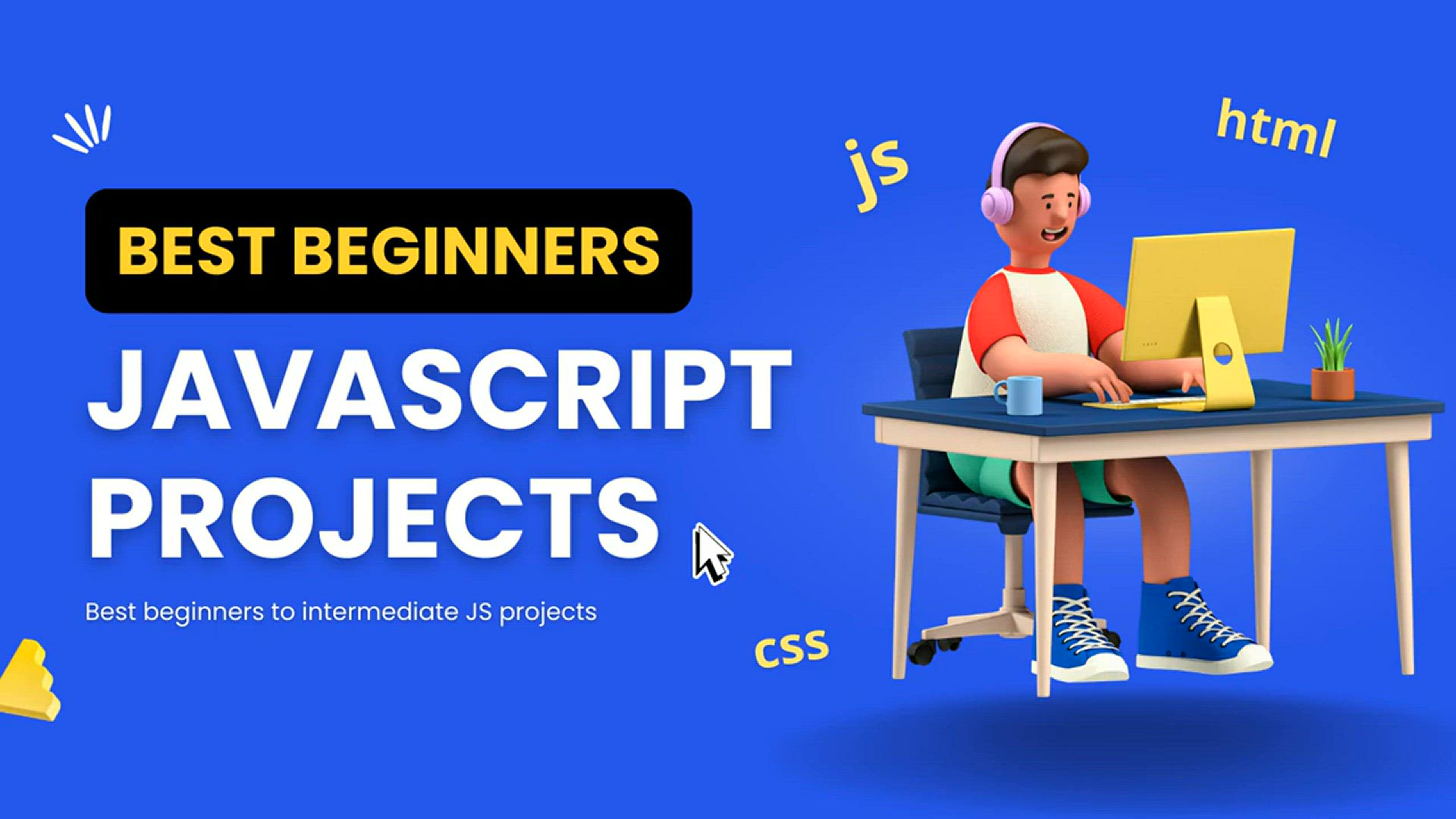'Video thumbnail for 10 Best Beginners to Intermediate JavaScript Projects | Best JavaScript Projects for Beginners'