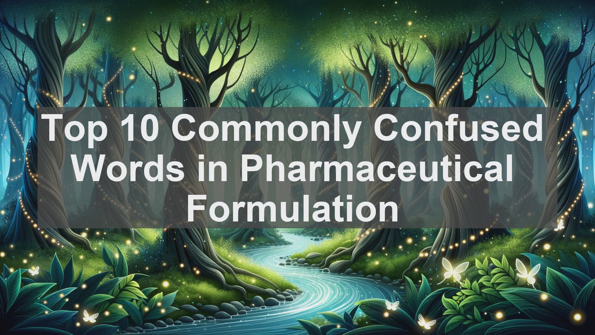 'Video thumbnail for Top 10 Commonly Confused Words in Pharmaceutical Formulation'