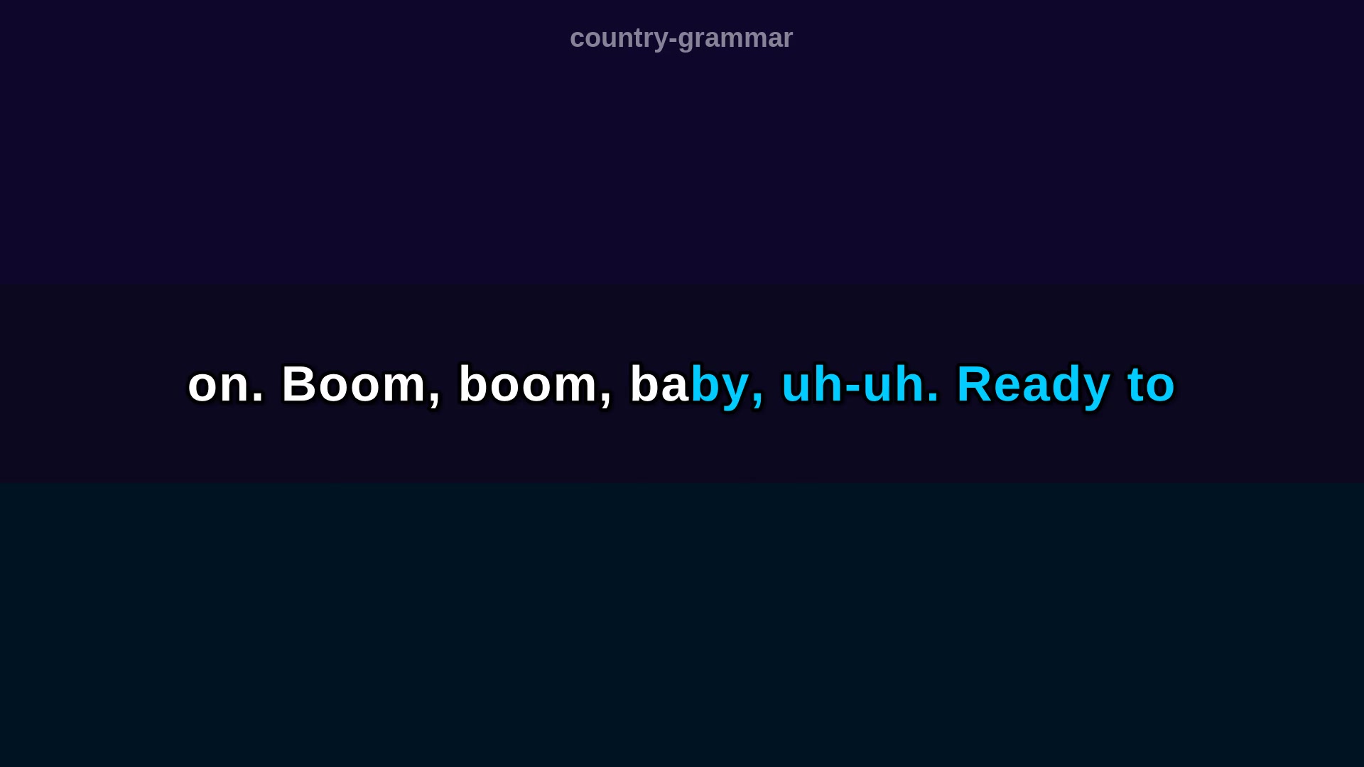 Video thumbnail for (Karaoke w/ Lyrics) Country Grammar (Nelly Cover)