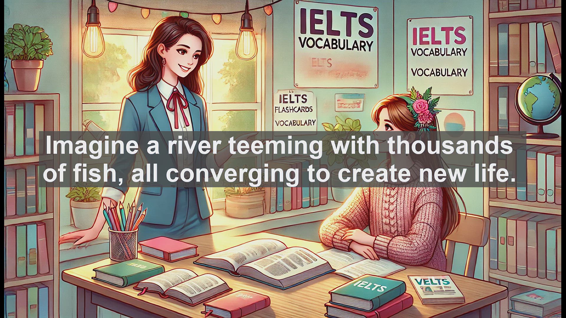 'Video thumbnail for 2000 Must Know IELTS 9.0 Vocabulary - Spawn: Mastering a Versatile Word for Advanced English'