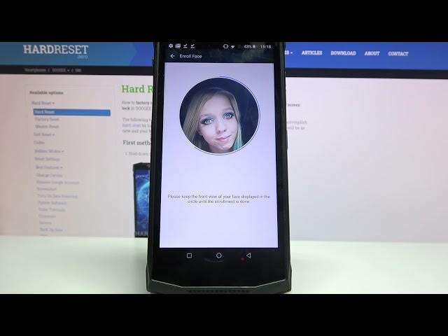 Video thumbnail for How to Set Up Face Unlock on DOOGEE S80 – Add Face Recognition