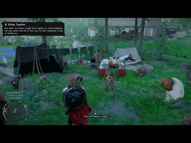 Video thumbnail for Crimson Desert - Chapter 3 Return of The Comrade: Escort Marius To Greymane Camp Horseback Gameplay