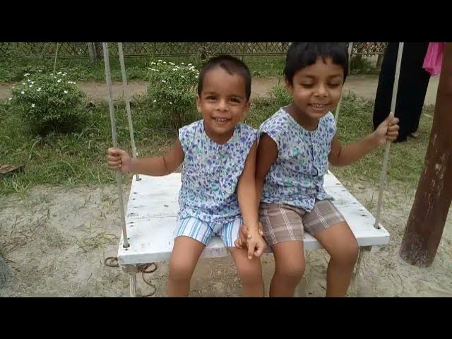 Video thumbnail for রায়ান ও রিয়নের দোলনায় দোল খাওয়া- Rayan and Riyon is swinging on the swing