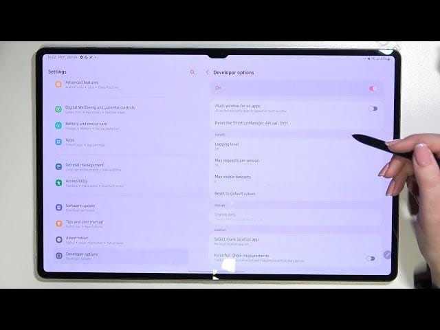 Video thumbnail for How to Turn On Developer Options on SAMSUNG Galaxy Tab S8 Ultra