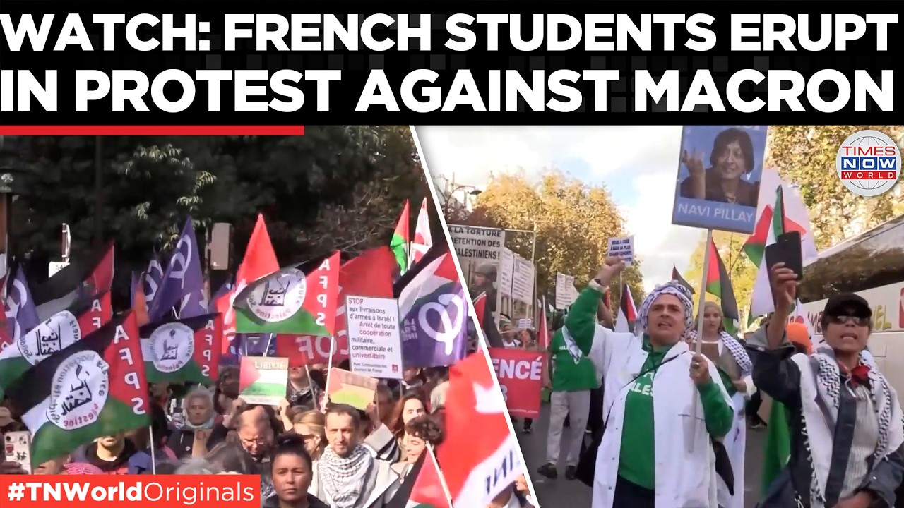 Video thumbnail for PARIS PROTEST: Students and Pro-Palestine Activists Unite Against Alleged State Repression