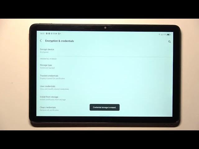 Video thumbnail for How to Clear Credentials on TCL Tab 10S – Change Certificates Settings