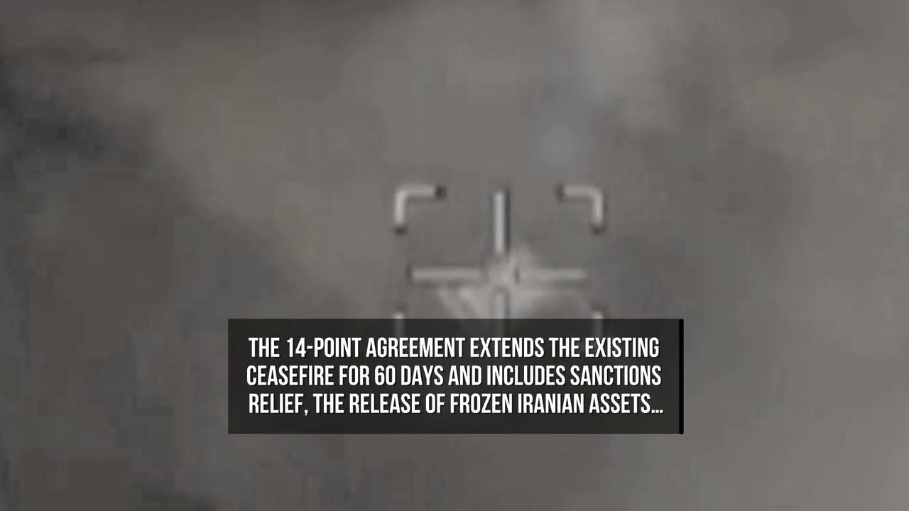 Video thumbnail for Trump Signs Iran Ceasefire Deal but Warns Attacks Could Resume.