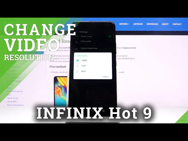 Video thumbnail for How to Change Video Quality on INIFIX Hot 9 – Adjust Video Quality