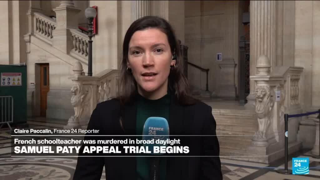 Video thumbnail for Appeal trial over 2020 teacher's beheading opens in France