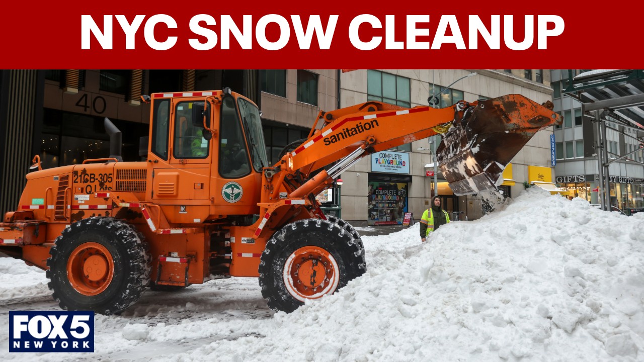 Video thumbnail for NYC snow cleanup: A look at conditions in the city