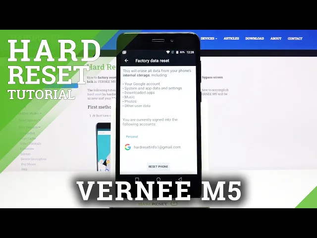 Video thumbnail for How to Perform Hardreset VERNEE M5 in Settings -  Factory Reset / Erase Data