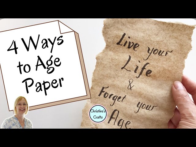 Video thumbnail for How to Make Paper Look Old (4 Techniques)