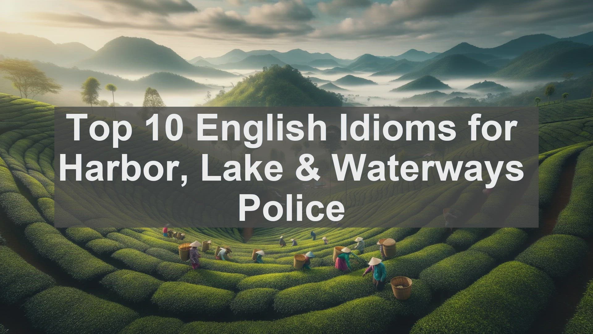 'Video thumbnail for Top 10 English Idioms for Harbor Lake  Waterways Police'