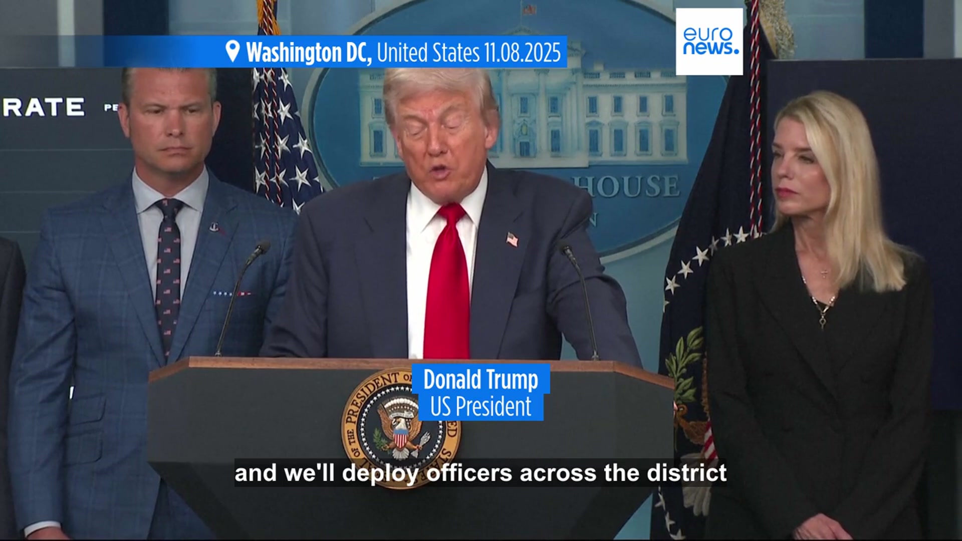 'Video thumbnail for Trump says he's deploying National Guard to DC after declaring 'crime emergency''