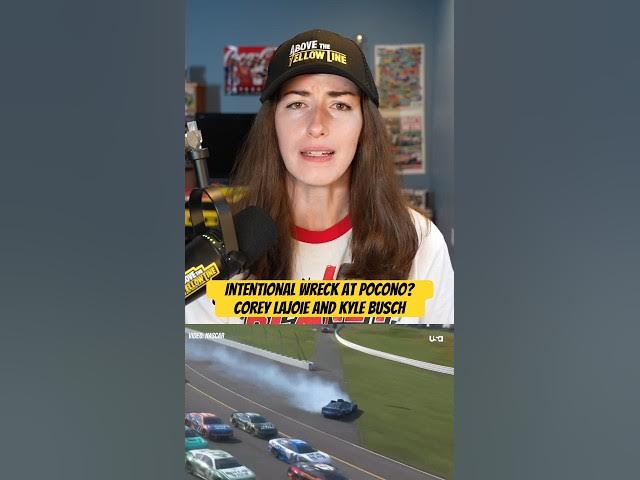 Video thumbnail for Corey LaJoie Hooks Kyle Busch. Was it Intentional?