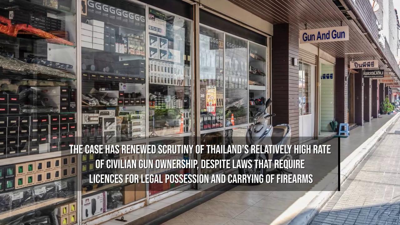 Video thumbnail for Thailand Tightens Gun Controls After Deadly School Shooting.
