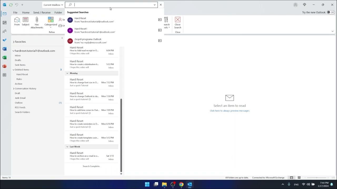 Video thumbnail for How to Search Emails in Outlook
