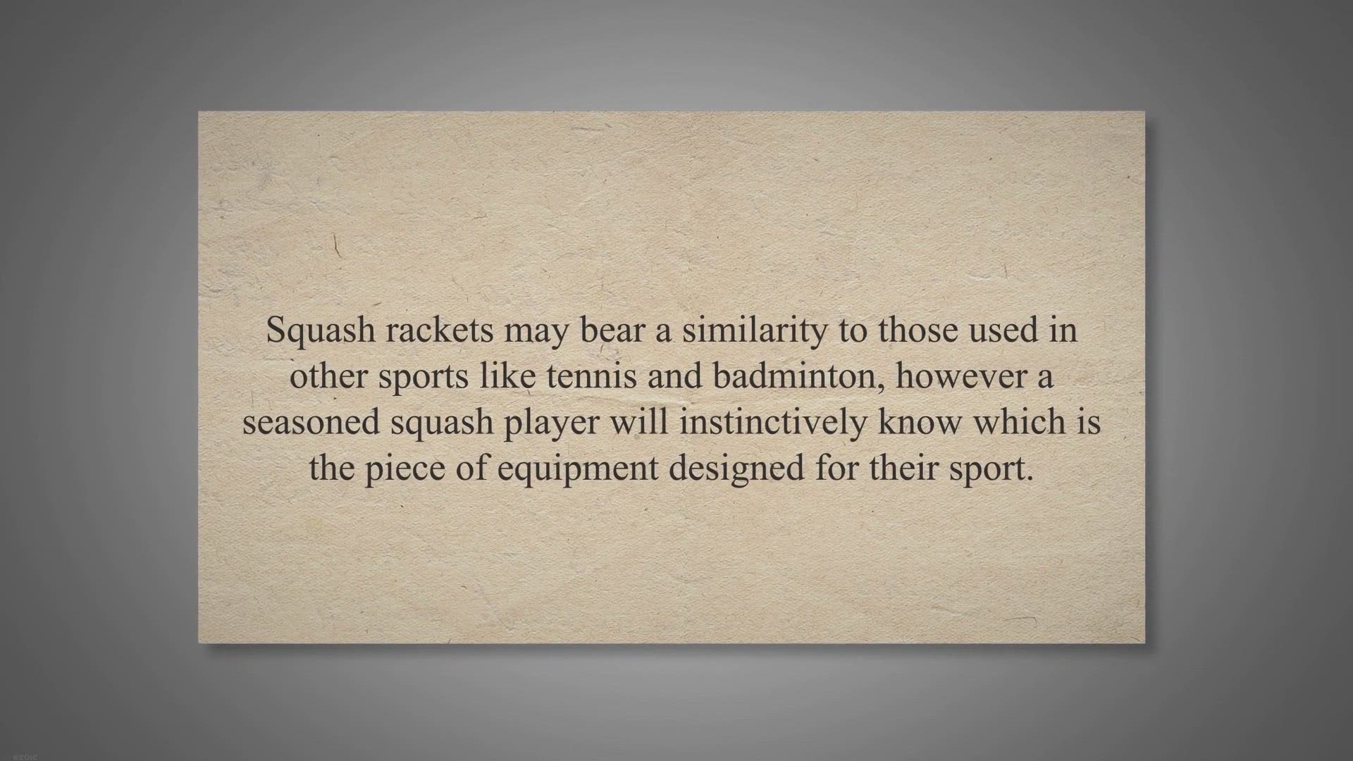 Video thumbnail for The Specifications Of Squash Rackets