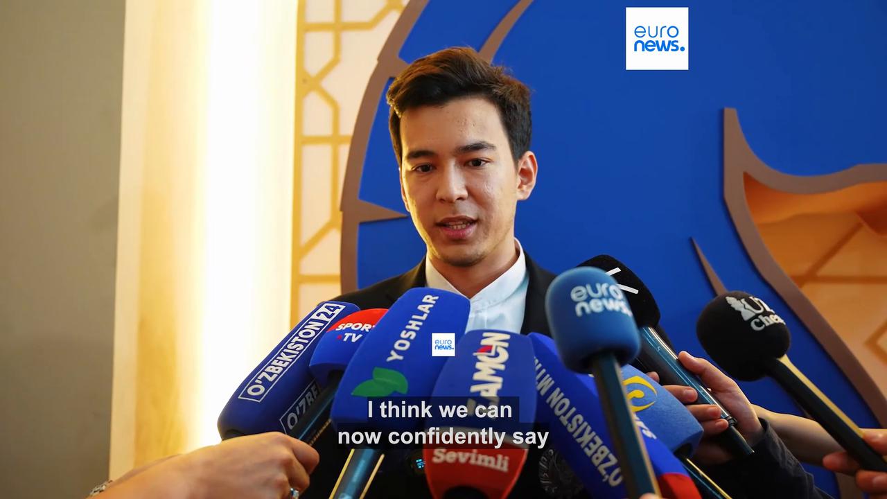 Video thumbnail for Uzbekistan wins home gold at record-breaking Chess Olympiad in Samarkand