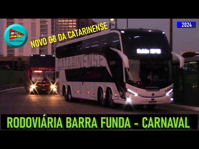 Video thumbnail for Ônibus chegando Rodoviária Barra Funda - Movimento Carnaval