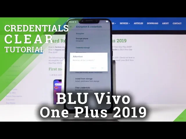 Video thumbnail for How to Clear Credentials on BLU Vivo One Plus 2019 – Delete Trusted Certificates