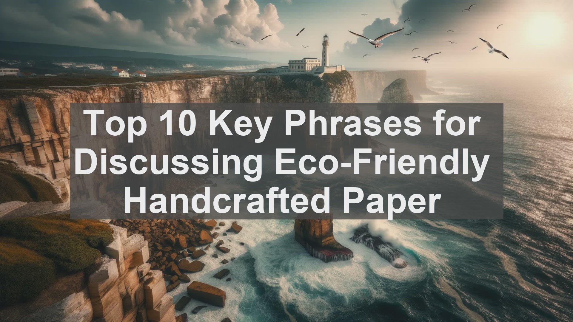 'Video thumbnail for Top 10 Key Phrases for Discussing EcoFriendly Handcrafted Paper'