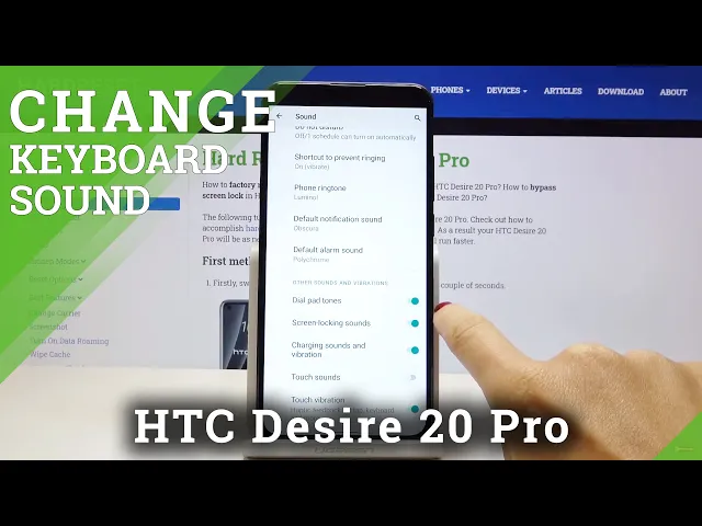 Video thumbnail for How to Disable Keyboard Sounds in HTC Desire 20 Pro - Manage Keyboard Tones